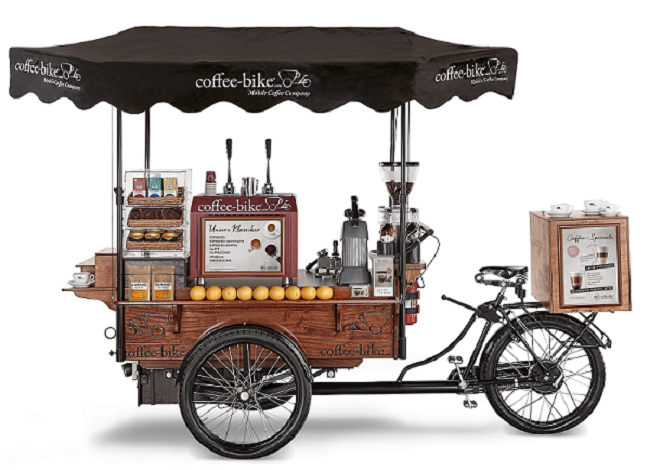 Coffee-Bike, xe cà phê 3 bánh nhượng quyền của Đức phát triển nhanh nhất Châu Âu.